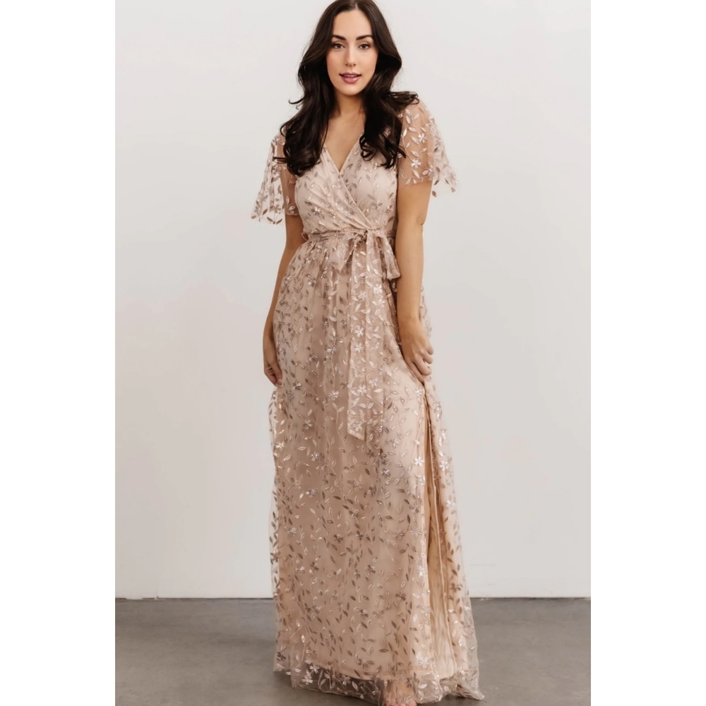 Baltic Born Marseille Embossed Maxi Dress